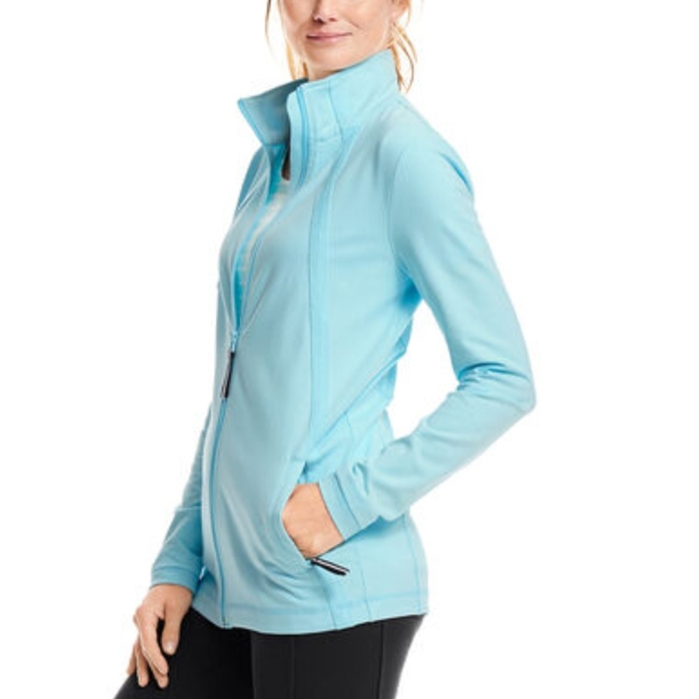 Talbots Light Blue Zip-Up Jacket